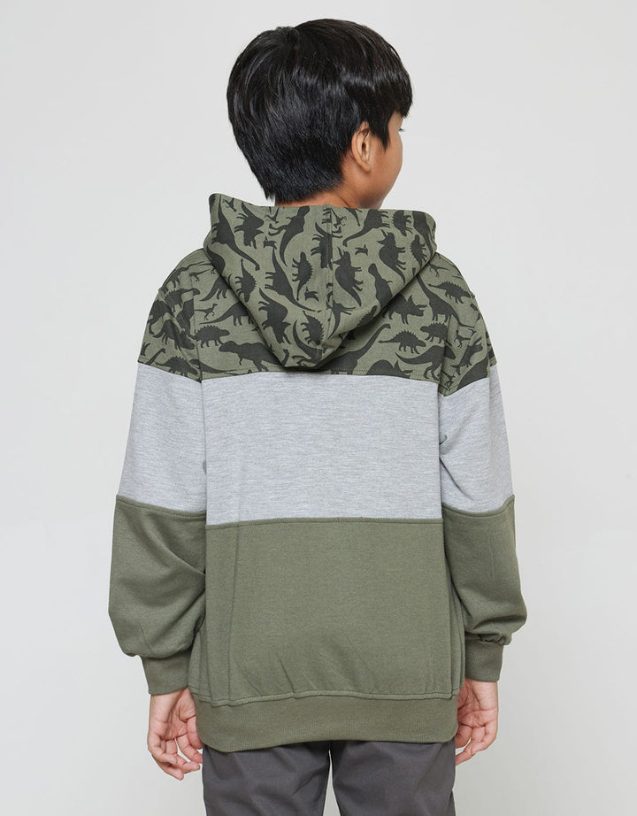 Aero Dino Cut Sewn Sweater Hoody Boys