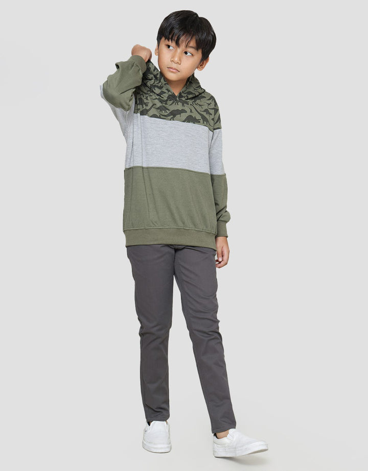Aero Dino Cut Sewn Sweater Hoody Boys