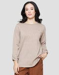 Connexion Texture Plain Kaos Wanita