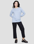 Connexion Texture Plain Kaos Wanita