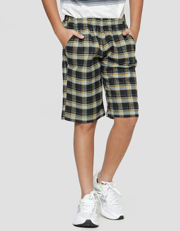 Aero Woven Motif Kotak Celana Pendek Anak Laki-Laki