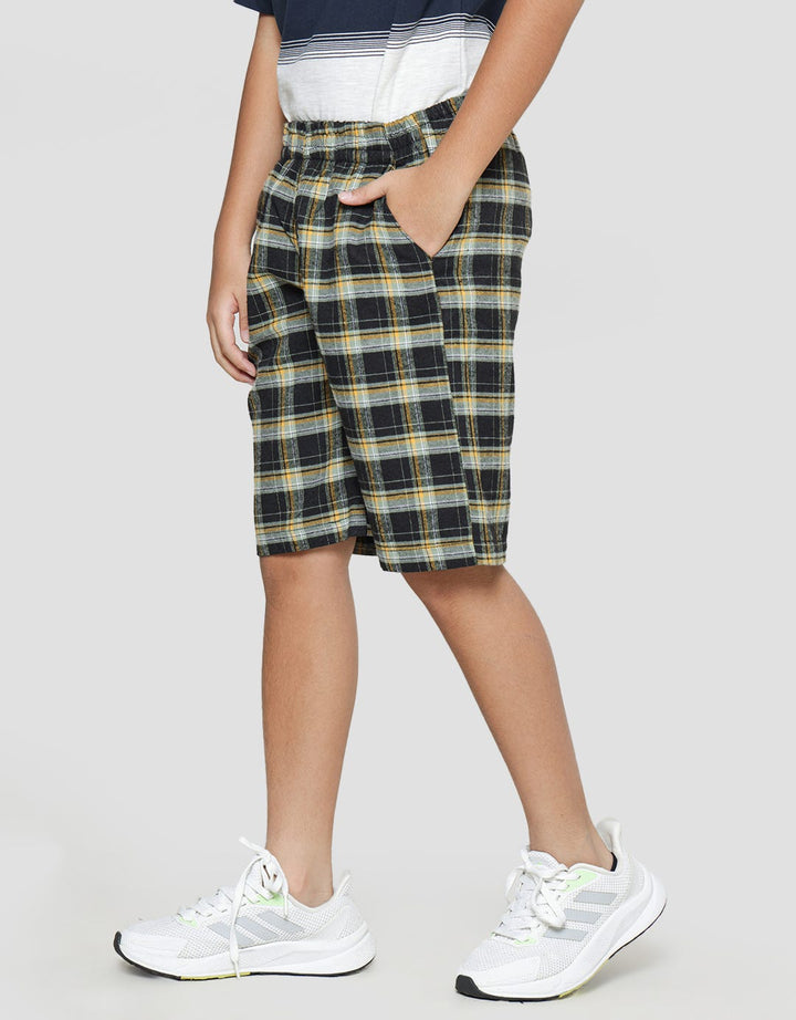 Aero Woven Motif Kotak Celana Pendek Anak Laki-Laki