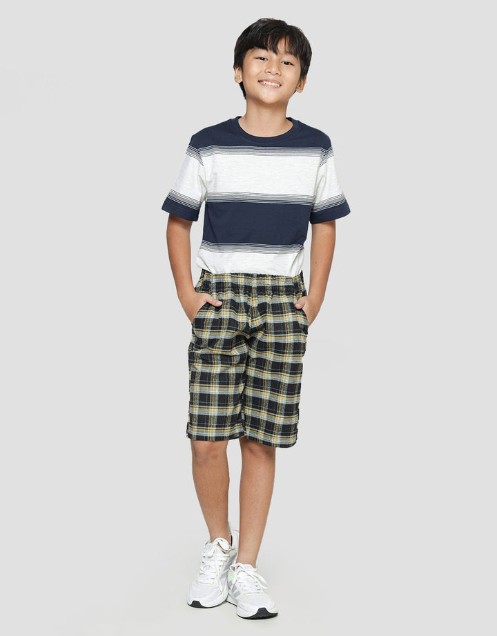 Aero Woven Motif Kotak Celana Pendek Anak Laki-Laki