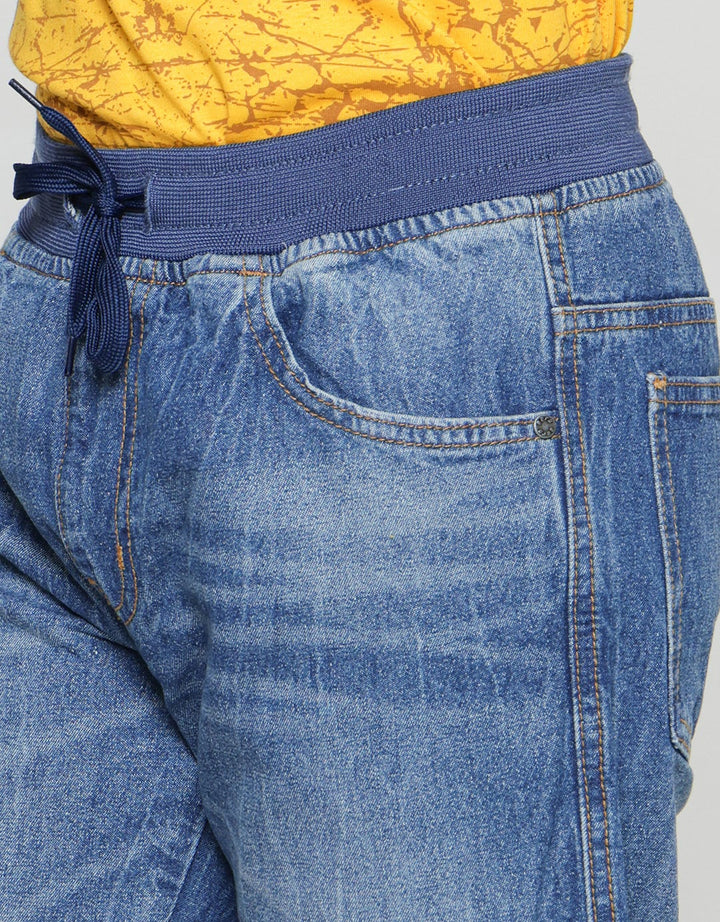 Aero Denim Pants Marble Manset Blue Boys