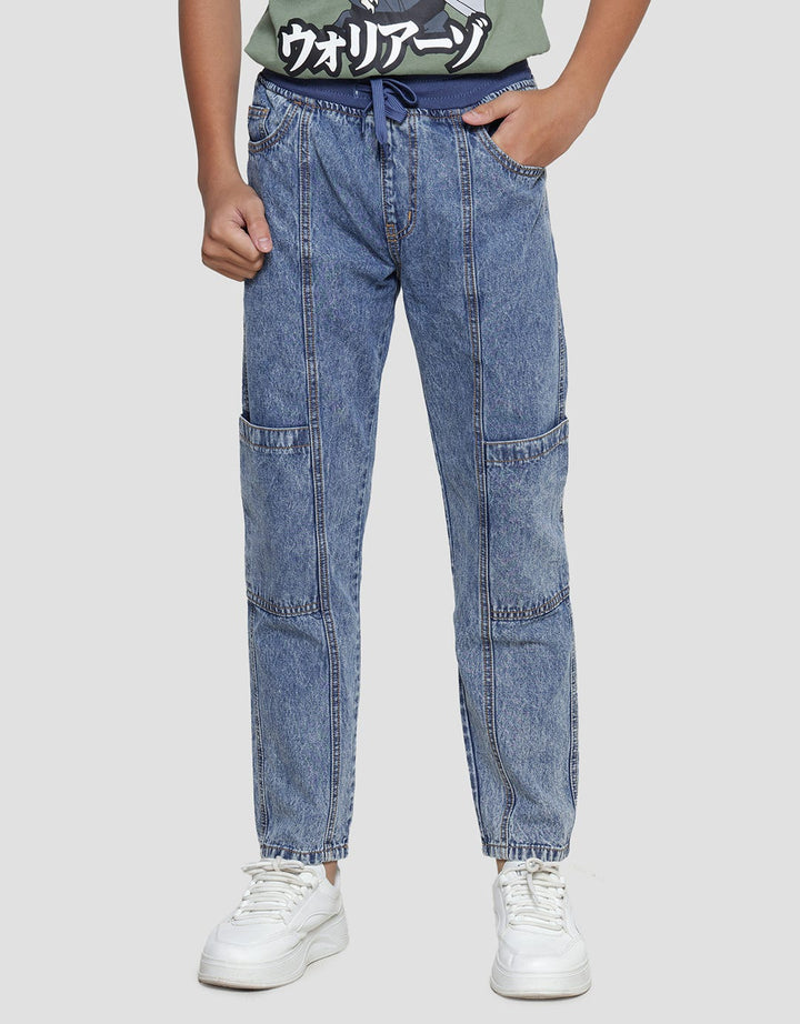 Aero Celana Panjang Denim Kantong Anak Laki-laki