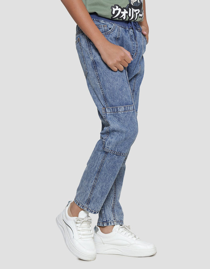 Aero Celana Panjang Denim Kantong Anak Laki-laki