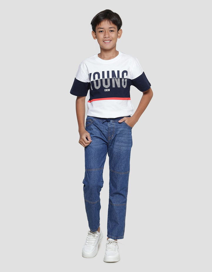 Aero Boys Cut Sewn Denim Pants