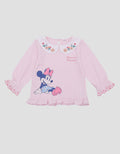 Disney Minnie Little Flower Girls Long Sleeve T-shirt