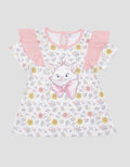Disney Print Marie Kaos Lengan Pendek Anak Perempuan