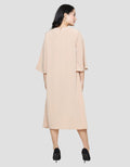 St. Yves Patch Neck Kafthan Big Sleeve Wanita