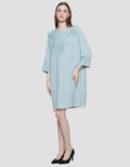 St. Yves Patch Panel Neckline Visc Satin Kafthan Wanita