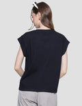 Nevada Print Life Is Too Short Kaos Lengan Pendek Wanita