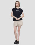 Nevada Print The Best Time Kaos Lengan Pendek Wanita