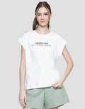 Nevada Print The Best Time Kaos Lengan Pendek Wanita