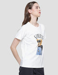 Nevada Cotton Usa Streets Bear Women's Short Sleeve T-Shirt