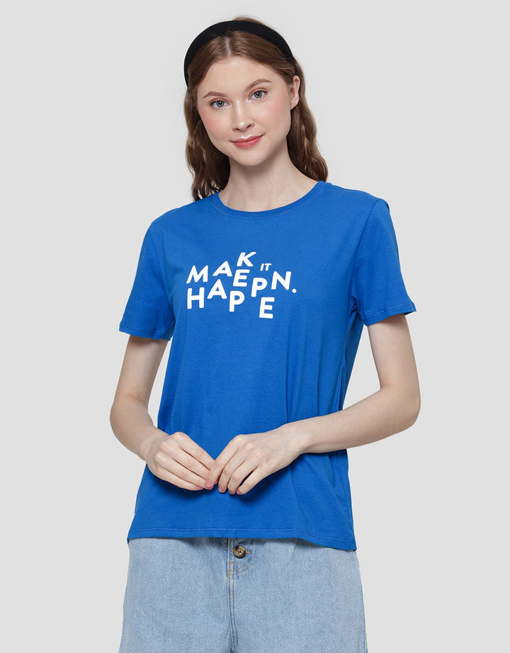 Nevada Make It Happen Kaos Casual Wanita