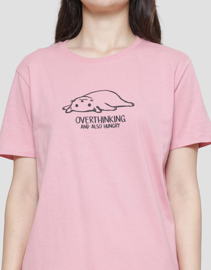 Nevada Overthingking Print Kaos Wanita