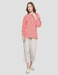 St. Yves Crinckle Print Blouse Wanita