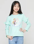 Disney Frozen Ruffle Kaos Anak Perempuan
