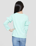 Disney Frozen Ruffle Kaos Anak Perempuan