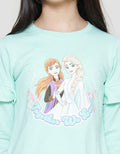 Disney Frozen Ruffle Kaos Anak Perempuan