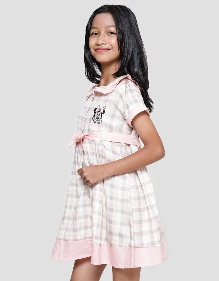 Disney Kotak Minnie Midi Dress Anak Perempuan