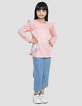 Disney Marie Kombi Cotton Embro Long Sleeve T-Shirt for Girls