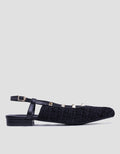 Details Texture Sepatu Slingback Wanita