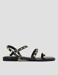Details Golden Studs Women's Slingback Sandals