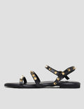 Details Golden Studs Women's Slingback Sandals