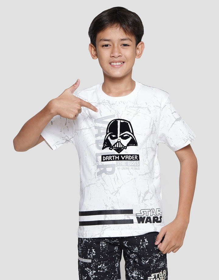 Star Wars Boys Short Sleeve T-Shirt Print Starwars Vader The Boss