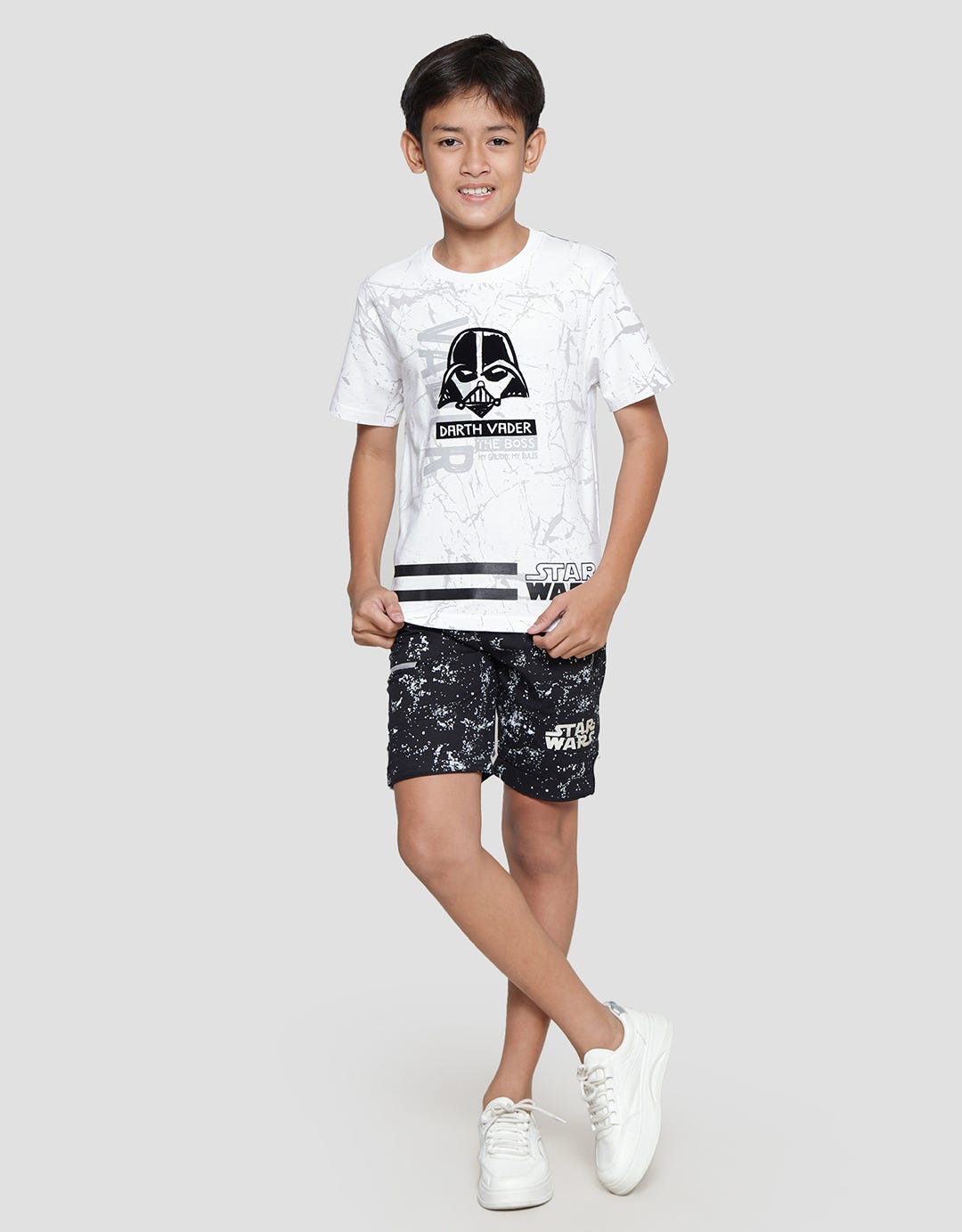 Star Wars Boys Short Sleeve T-Shirt Print Starwars Vader The Boss