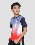 Marvel Avengers Captain America Tiedye Ombre Kaos Anak Laki-Laki