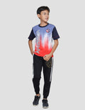 Marvel Avengers Captain America Tiedye Ombre Kaos Anak Laki-Laki
