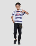 Marvel Avengers Captain America Shield Tiedye Stripe Boys' T-Shirt