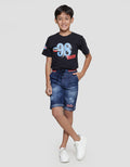 Marvel Avengers Logo Captain America Celana Denim Anak Laki-Laki
