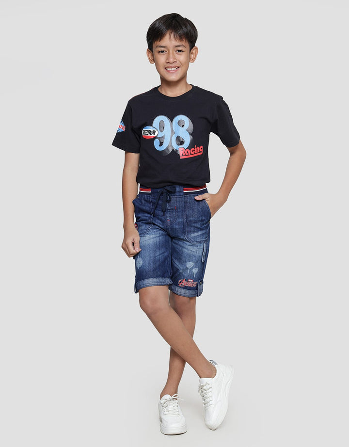 Marvel Avengers Logo Captain America Celana Denim Anak Laki-Laki