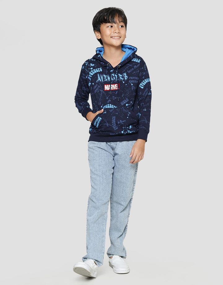 Marvel Avengers Grafitti Splash Wording Sweater Anak Laki-Laki