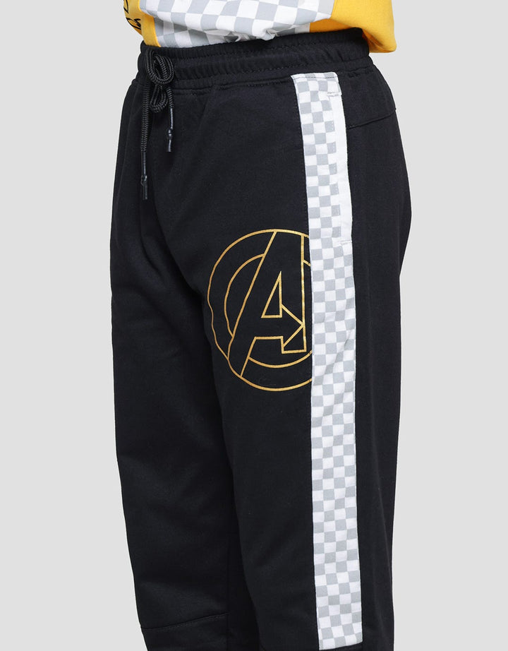 Marvel Avengers Plaid Boys Knit Long Pants