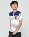 Marvel Avengers Stripe Pocket Henley T-Shirt Boys