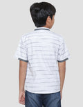Marvel Avenger Stripe Pattern Kemeja Koko Lengan Pendek Anak Laki-laki