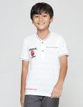 Marvel Boys Spiderman Face Henley Short Sleeve T-Shirt