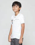 Marvel Boys Spiderman Face Henley Short Sleeve T-Shirt