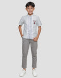 Marvel Spiderman Face Pattern Kemeja Koko Anak Laki-laki