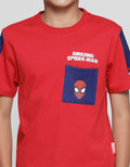 Marvel Spiderman Face Kaos Anak Laki-laki