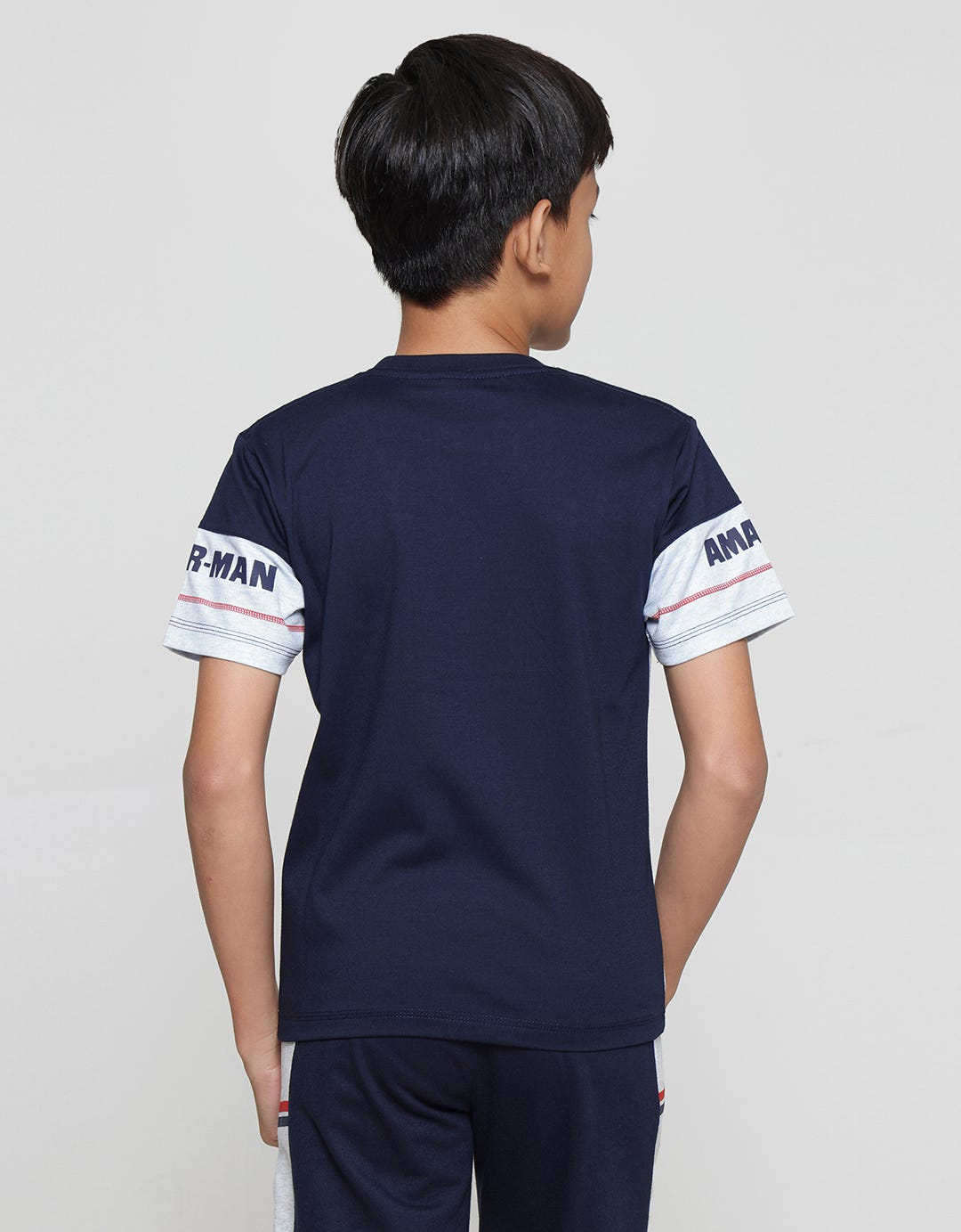 Marvel Spiderman Round Face Cutsewn Boys T-Shirt Combination