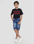 Marvel Spiderman Face Kantong Depan Celana Denim Anak Laki-Laki