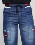 Marvel Spiderman Face Kantong Depan Celana Denim Anak Laki-Laki