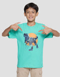 Aero Boys Short Sleeve T-Shirt Robotic Dino Print