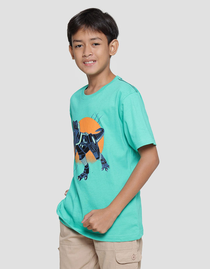 Aero Boys Short Sleeve T-Shirt Robotic Dino Print